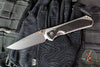 Chris Reeve Large Sebenza 31- Drop Point- Bog Oak Wood Inlay- Stonewash Magnacut Blade L31-1100 V8