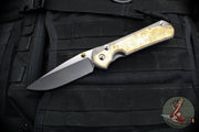 Chris Reeve Large Sebenza 31- Drop Point- Box Elder Wood Inlay- Magnacut Steel Blade L31-1108 v2