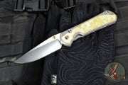 Chris Reeve Large Sebenza 31- Drop Point- Box Elder Wood Inlay- Magnacut Steel Blade L31-1108 v1