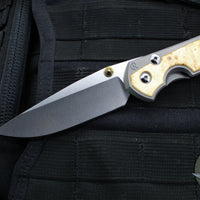 Chris Reeve Large Sebenza 31- Drop Point- Box Elder Wood Inlay- Magnacut Steel Blade L31-1108 v2