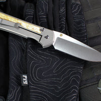 Chris Reeve Large Sebenza 31- Drop Point- Box Elder Wood Inlay- Magnacut Steel Blade L31-1108 v1