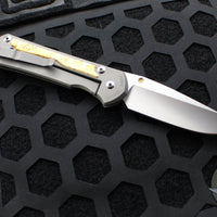 Chris Reeve Large Sebenza 31- Drop Point- Box Elder Wood Inlay- Magnacut Steel Blade L31-1108 v1