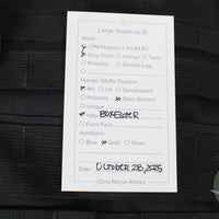 Chris Reeve Large Sebenza 31- Drop Point- Box Elder Wood Inlay- Magnacut Steel Blade L31-1108 v2