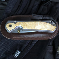 Chris Reeve Large Sebenza 31- Drop Point- Box Elder Wood Inlay- Magnacut Steel Blade L31-1108 v2