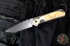 Chris Reeve Large Sebenza 31- Drop Point- Box Elder Wood Inlay- Stonewash Magnacut Blade L31-1108 V3