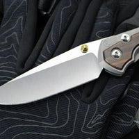 Chris Reeve Large Sebenza 31- Drop Point- Macassar Ebony Wood Inlay- L31-1116 IN CPM-MAGNACUT
