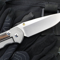 Chris Reeve Large Sebenza 31- Drop Point- Macassar Ebony Wood Inlay- L31-1116 IN CPM-MAGNACUT