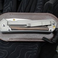Chris Reeve Large Sebenza 31- Drop Point- Macassar Ebony Wood Inlay- L31-1116 IN CPM-MAGNACUT