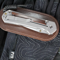 Chris Reeve Large Sebenza 31- Drop Point- Macassar Ebony Wood Inlay- L31-1116 IN CPM-MAGNACUT
