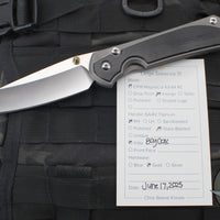 Chris Reeve Large Sebenza 31- Insingo Edge- Glass Blasted- Bog Oak Wood Inlay- Stonewash Magnacut Blade L31-1124 v2