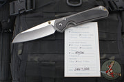 Chris Reeve Large Sebenza 31- Insingo Edge- Glass Blasted- Bog Oak Wood Inlay- Stonewash Magnacut Blade L31-1124 v2