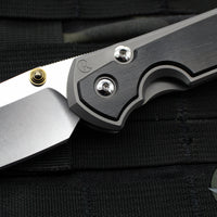 Chris Reeve Large Sebenza 31- Insingo Edge- Glass Blasted- Bog Oak Wood Inlay- Stonewash Magnacut Blade L31-1124 v2