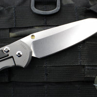 Chris Reeve Large Sebenza 31- Insingo Edge- Glass Blasted- Bog Oak Wood Inlay- Stonewash Magnacut Blade L31-1124 v2
