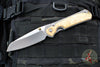 Chris Reeve Large Sebenza 31- Insingo Edge- Glass Blasted- Box Elder Wood Inlay- Stonewash Magnacut Blade L31-1126 v2