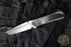 Chris Reeve Large Sebenza 31- Tanto Edge- Glass Blasted Titanium- Bog Oak Wood Inlay- Magnacut Steel Blade L31-1130 V4
