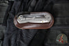 Chris Reeve Large Sebenza 31- Tanto Edge- Glass Blasted Titanium- Bog Oak Wood Inlay- Magnacut Steel Blade L31-1130 V4