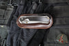 Chris Reeve Large Sebenza 31- Tanto Edge- Glass Blasted Titanium- Bog Oak Wood Inlay- Magnacut Steel Blade L31-1130 V4