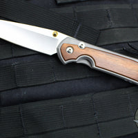 Chris Reeve Large Sebenza 31- Tanto Edge- Macassar Ebony Wood Inlay- Magnacut Steel Blade L31-1134