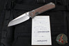 Chris Reeve Large Sebenza 31- Insingo- Glass Blasted Finished Titanium- Natural Micarta Inlay L31-1226 in CPM Magnacut