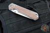 Chris Reeve Large Sebenza 31- Insingo- Glass Blasted Finished Titanium- Natural Micarta Inlay L31-1226 in CPM Magnacut