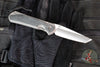 Chris Reeve Large Sebenza 31- LEFT HANDED- Tanto Edge- Black Micarta Inlay- Plain Edge Blade L31-1229 in CPM MAGNACUT