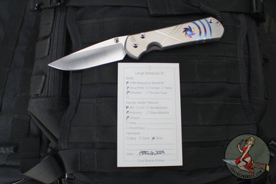 Chris Reeve Large Sebenza 31- Drop Point- Unique Graphic- Magnacut L31-1400-0004 v14