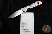 Chris Reeve Large Sebenza 31- Drop Point- Unique Graphic- Tiger's Eye Cabochon L31-1408-1060 v2