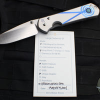 Chris Reeve Large Sebenza 31- Drop Point- Unique Graphic- Triple Mosaic Opal L31-1408-1192