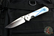 Chris Reeve Large Sebenza 31- Drop Point- Unique Graphic- Triple Mosaic Opal L31-1408-1192