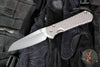 Chris Reeve Large Sebenza 31 Insingo- Glass Blasted Finished Titanium- Forever Flag Graphic-Stonewash Magnacut Blade L31-1508