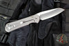 Chris Reeve Large Sebenza 31 Insingo- Glass Blasted Finished Titanium- Forever Flag Graphic-Stonewash Magnacut Blade L31-1508