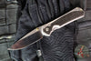 Chris Reeve Large Sebenza 31- Polished Titanium Handle- Polished Drop Point- Bog Oak Wood Inlay- L31-1620 IN CPM-MAGNACUT v7