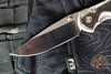 Chris Reeve Large Sebenza 31- Polished Titanium Handle- Polished Drop Point- Bog Oak Wood Inlay- L31-1620 IN CPM-MAGNACUT v7