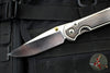 Chris Reeve Large Sebenza 31- Polished Titanium Handle- Polished Drop Point- Bog Oak Wood Inlay- L31-1620 IN CPM-MAGNACUT