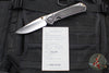 Chris Reeve Large Sebenza 31- Polished Titanium Handle- Polished Drop Point- Bog Oak Wood Inlay- L31-1620 IN CPM-MAGNACUT v2