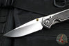 Chris Reeve Large Sebenza 31- Polished Titanium Handle- Polished Drop Point- Bog Oak Wood Inlay- L31-1620 IN CPM-MAGNACUT v2