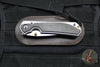 Chris Reeve Large Sebenza 31- Polished Titanium Handle- Polished Drop Point- Bog Oak Wood Inlay- L31-1620 IN CPM-MAGNACUT v2