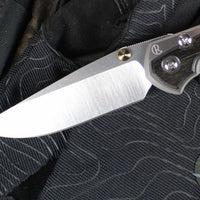Chris Reeve Large Sebenza 31- Polished Titanium Handle- Polished Drop Point- Bog Oak Wood Inlay- L31-1620 IN CPM-MAGNACUT v5