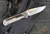 Chris Reeve Large Sebenza 31- Polished Titanium Handle- Polished Drop Point- Bog Oak Wood Inlay- L31-1620 IN CPM-MAGNACUT v5