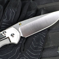 Chris Reeve Large Sebenza 31- Polished Titanium Handle- Polished Drop Point- Bog Oak Wood Inlay- L31-1620 IN CPM-MAGNACUT v6