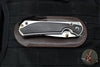 Chris Reeve Large Sebenza 31- LEFT HANDED- Polished Titanium Handle- Polished Drop Point- Bog Oak Wood Inlay- L31-1621 IN CPM-MAGNACUT