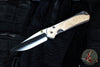 Chris Reeve Large Sebenza 31- Polished Titanium Handle- Polished Drop Point- Box Elder Wood Inlay- L31-1628 IN CPM-MAGNACUT v6