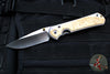 Chris Reeve Large Sebenza 31- Polished Titanium Handle- Polished Drop Point- Box Elder Wood Inlay- L31-1628 IN CPM-MAGNACUT v3