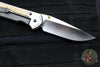 Chris Reeve Large Sebenza 31- Polished Titanium Handle- Polished Drop Point- Box Elder Wood Inlay- L31-1628 IN CPM-MAGNACUT v3