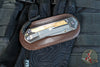 Chris Reeve Large Sebenza 31- Polished Titanium Handle- Polished Drop Point- Box Elder Wood Inlay- L31-1628 IN CPM-MAGNACUT v6