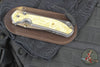 Chris Reeve Large Sebenza 31- Polished Titanium Handle- Polished Drop Point- Box Elder Wood Inlay- L31-1628 IN CPM-MAGNACUT v5