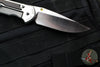 Chris Reeve Large Sebenza 31- Glass Blasted Titanium- Polished Drop Point- Macassar Ebony Wood Inlay- L31-1636 IN CPM-MAGNACUT