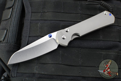 Chris Reeve Large Sebenza 31 Insingo- Glass Blasted Finished Titanium- Stonewash Magnacut Blade L31-1685
