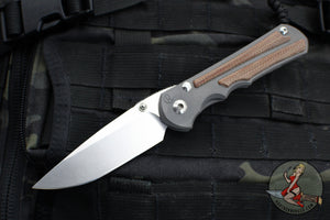 Chris Reeve Large Inkosi- Natural Canvas Micarta- Drop Point LIN-1014 In Magnacut