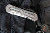 Chris Reeve Large Inkosi- Insingo- LEFT HANDED- Black Canvas Micarta Inlay- Stonewash Magnacut Blade LIN-1029